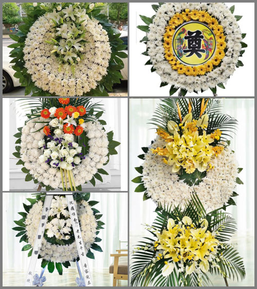 山西忻州原平市长梁沟镇小三沟村花圈速递